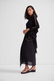 High Low Tying Shirt Set