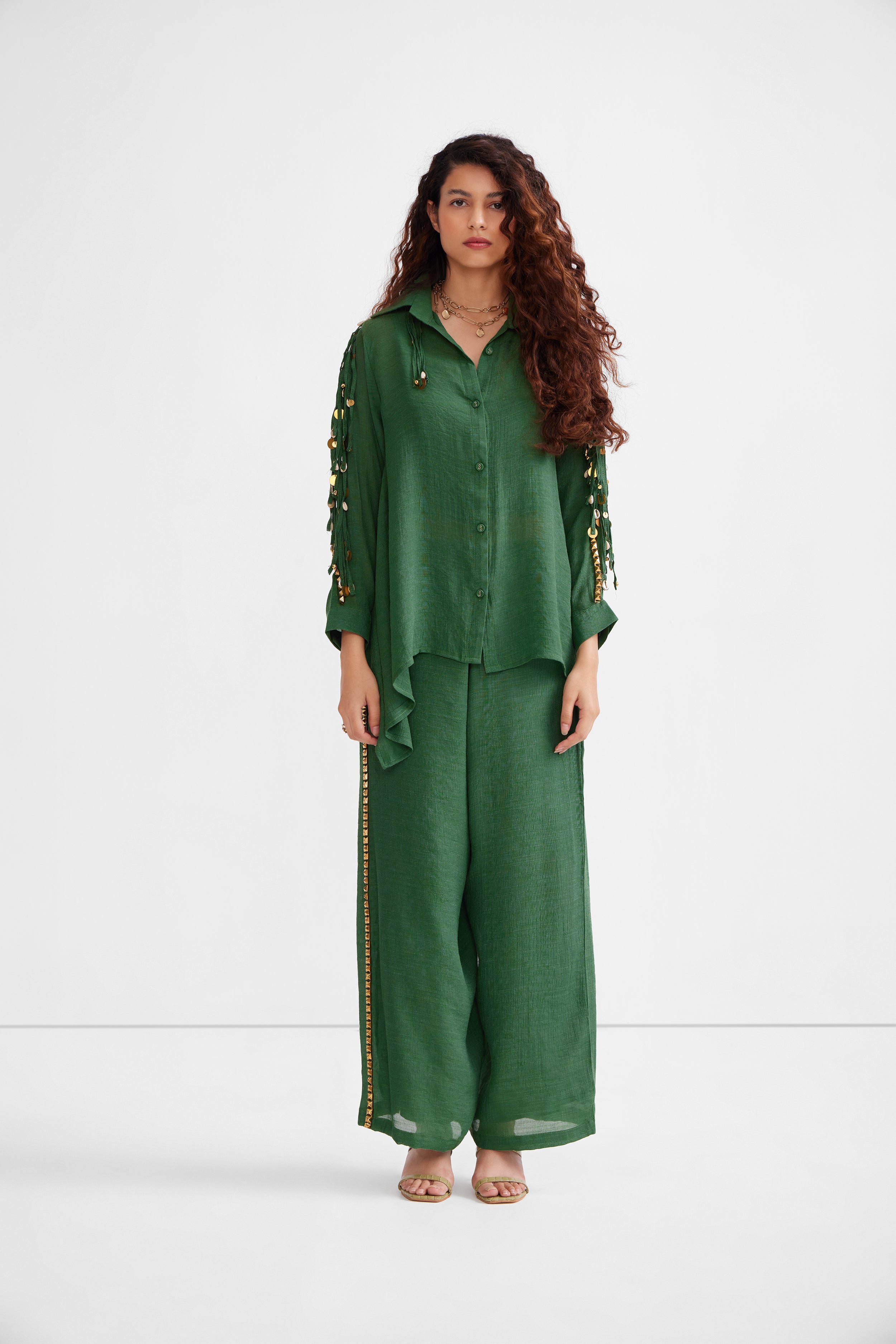 Green Shirt Set