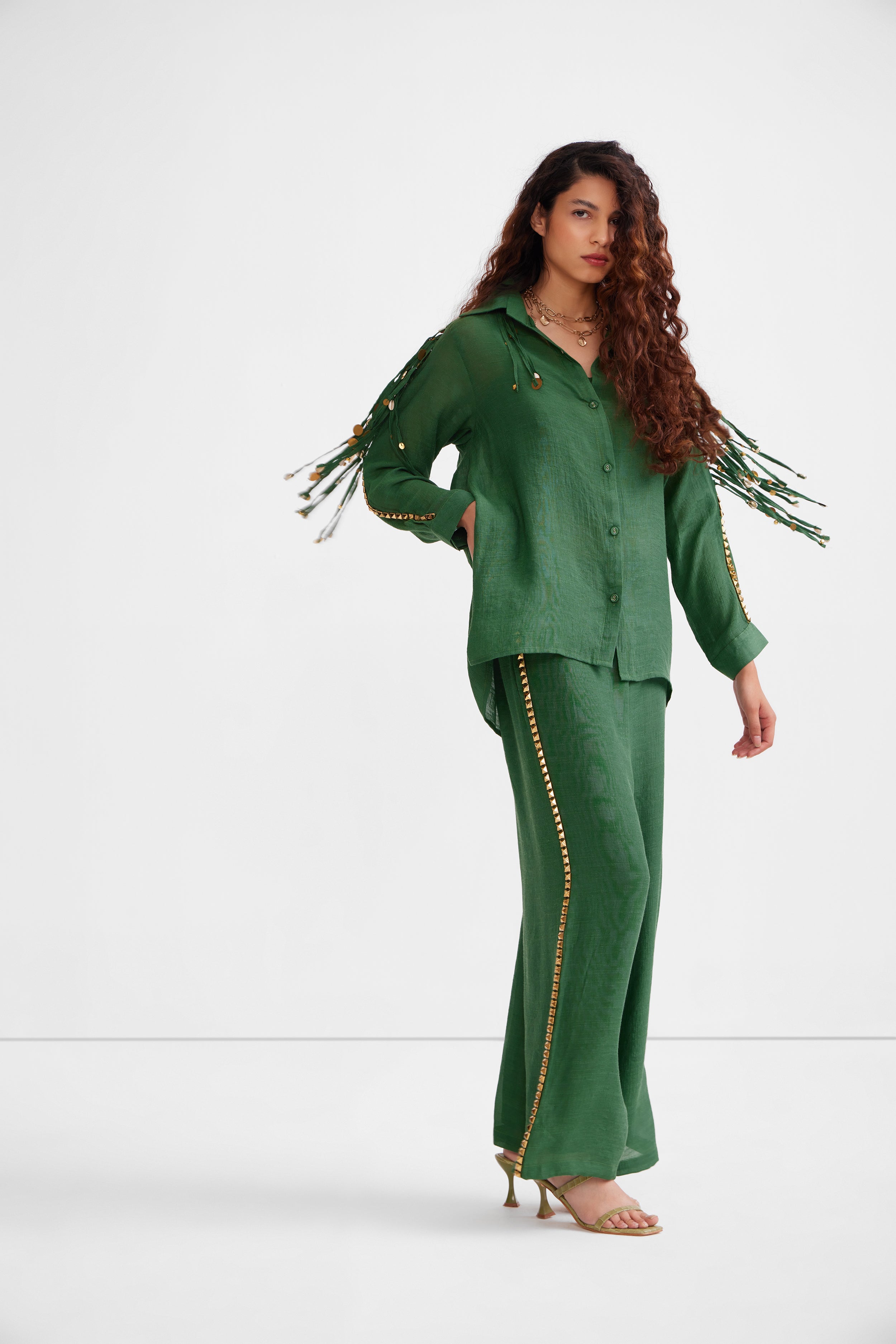Green Shirt Set