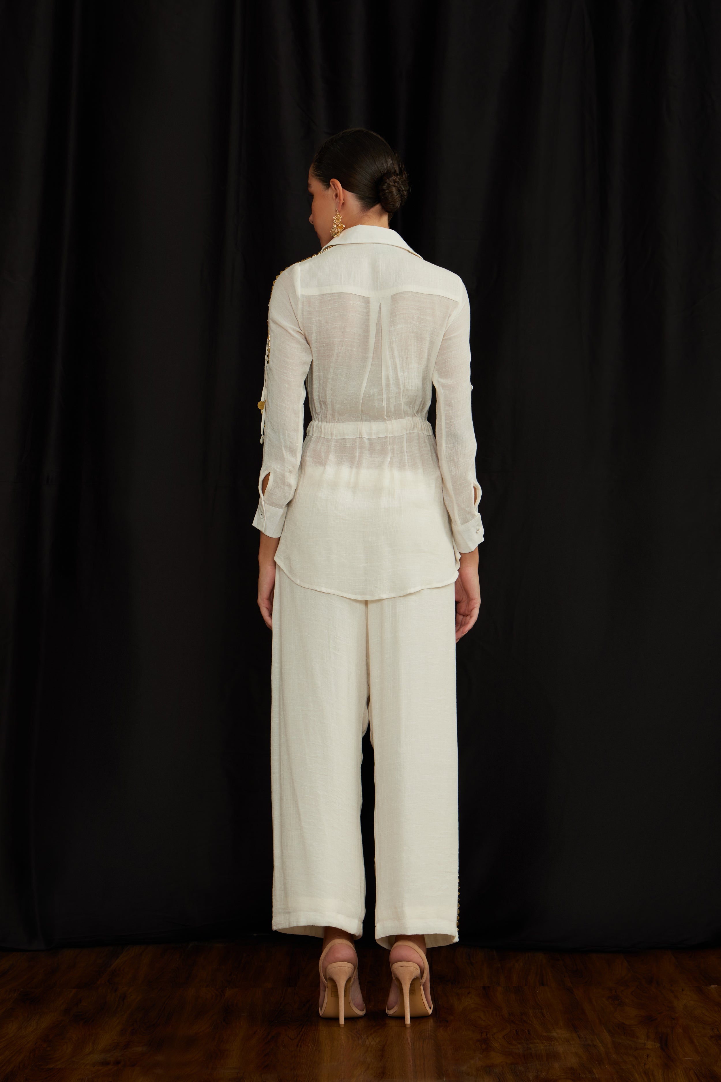 Drawstring Jhalar Shirt Set