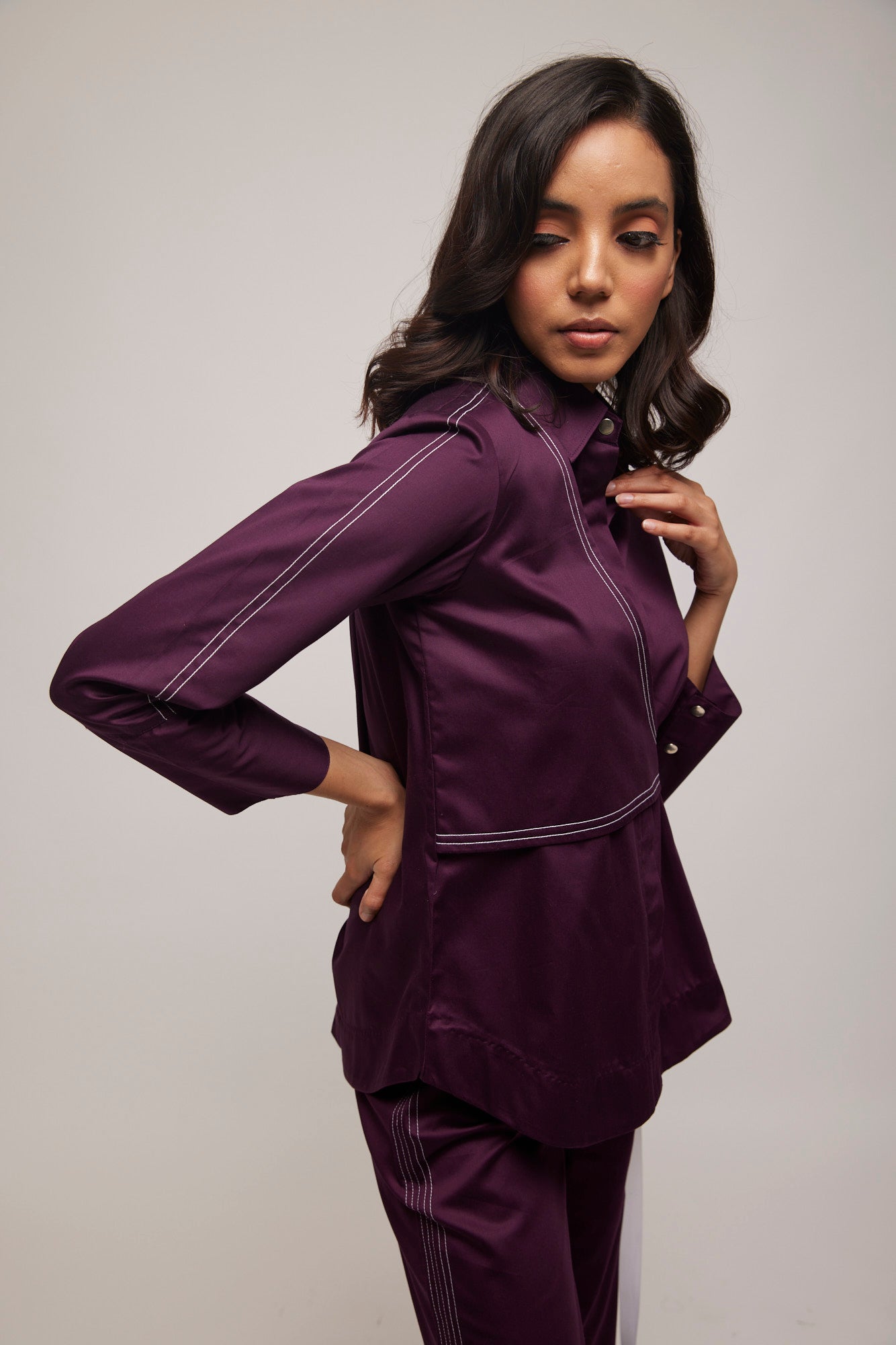 Jacket Katha Shirt With Katha Stitch Pant
