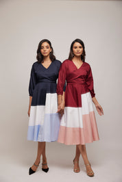 Balloon Tie Illusion Dress