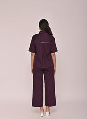 Boxy Double Layer Shirt With Placket Pants