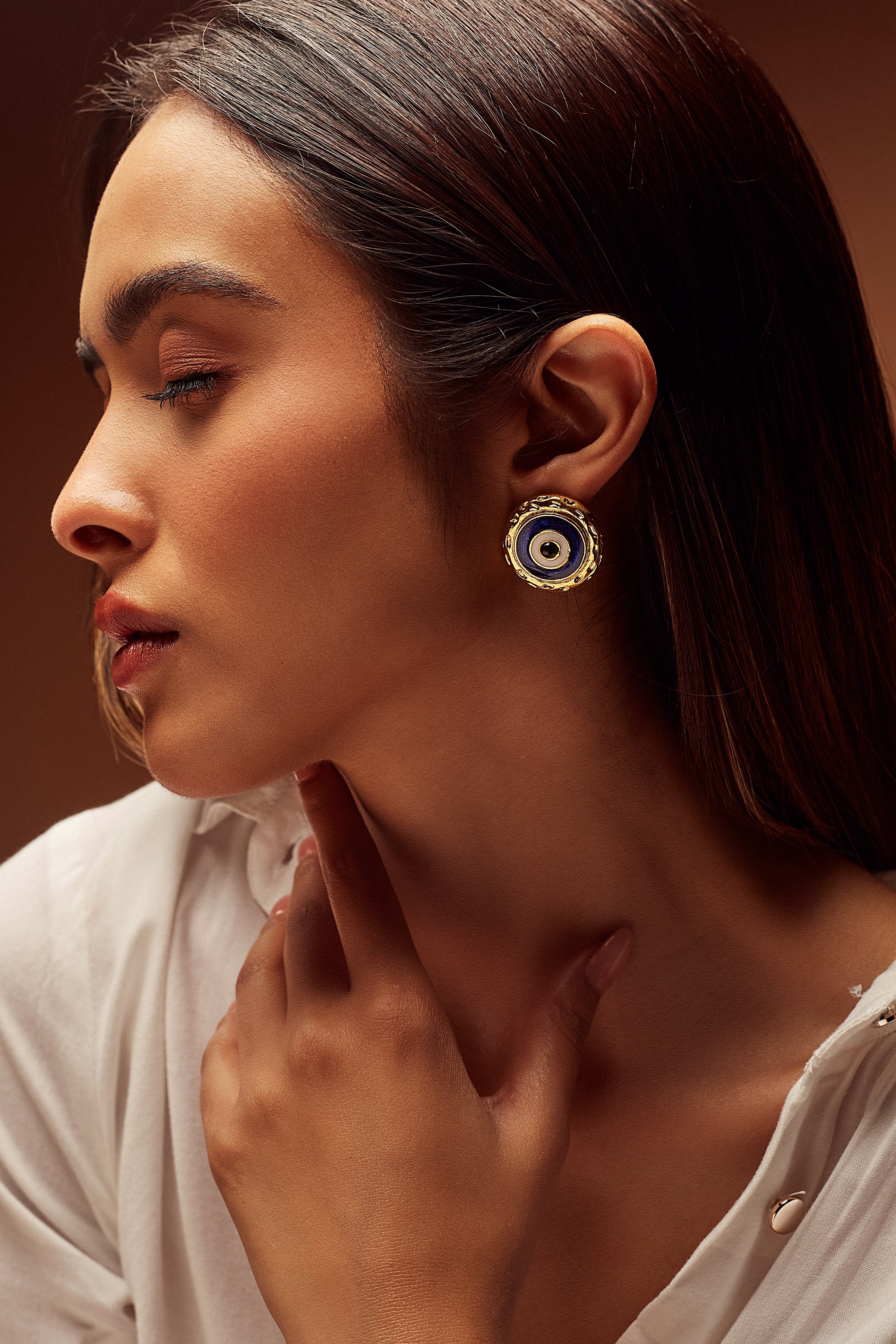 Evil Eye Stud Earrings