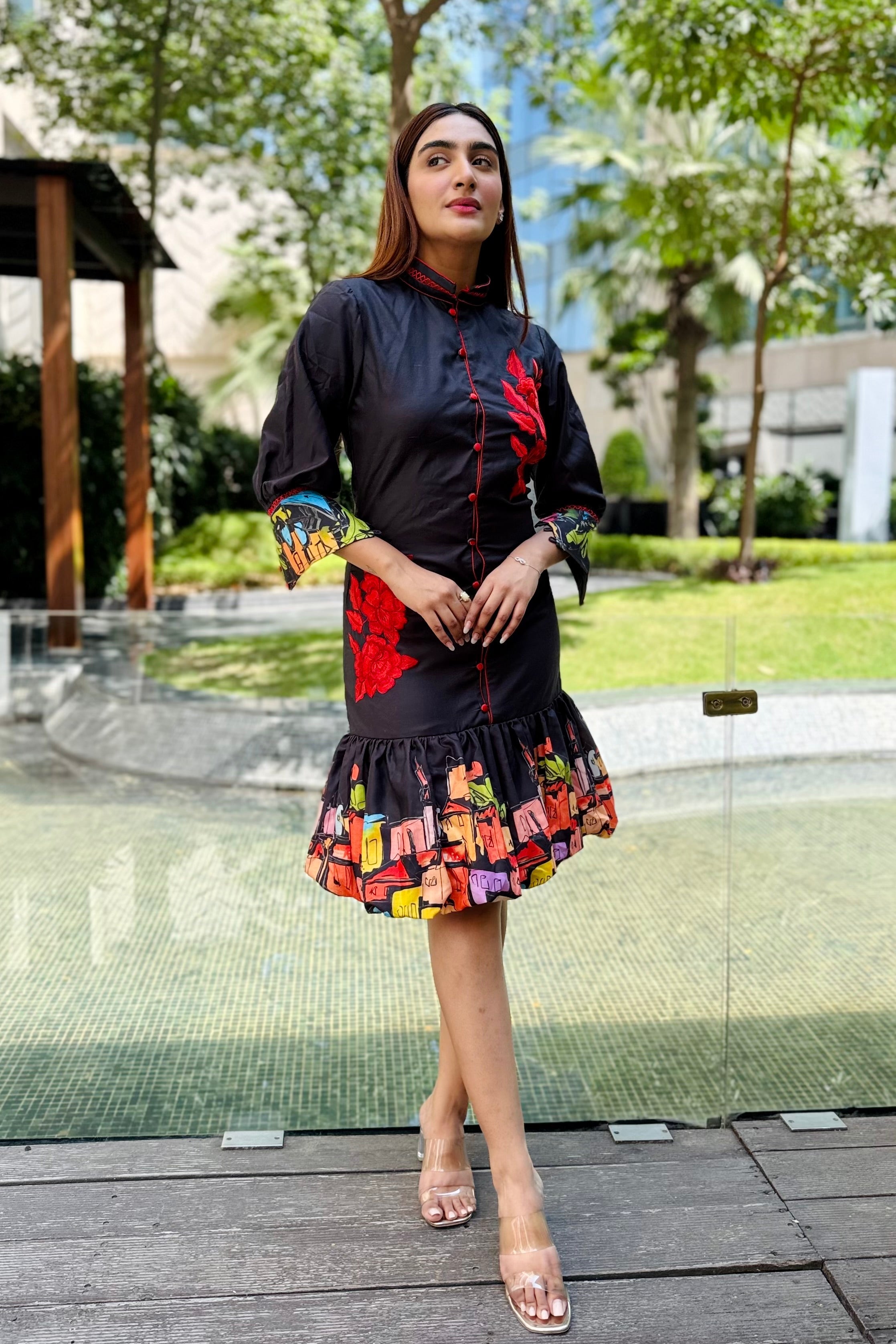 Amara Embroidered Dress