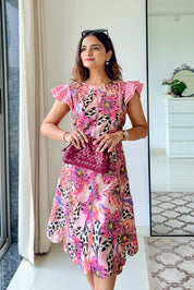 Orchid Scalloped Dress