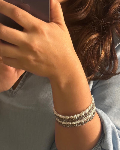 Cosmic Reef Bangle Meteorite Black