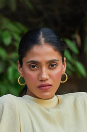 Half Moon Hoops Gold