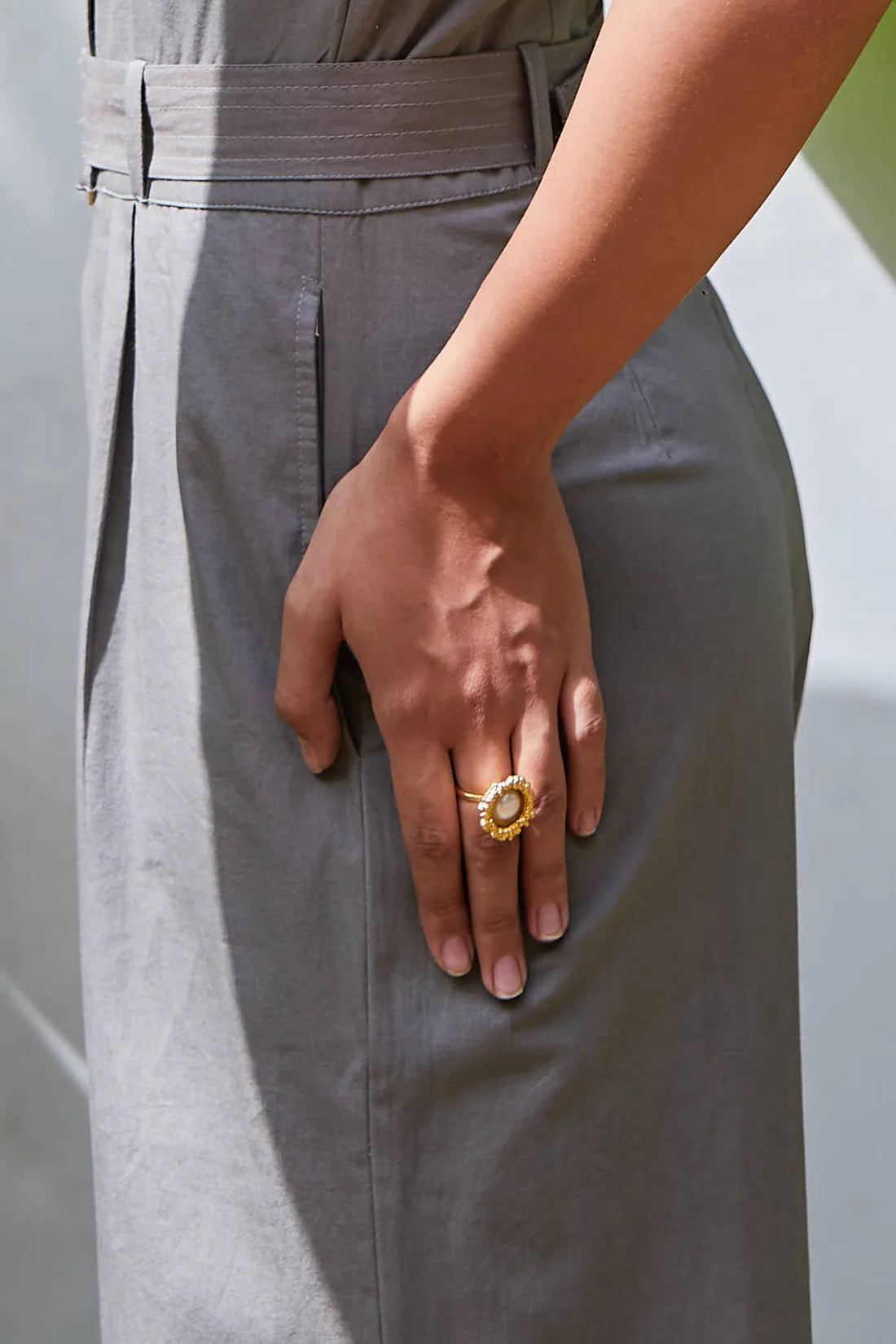 Reef Pearl Ring Gold