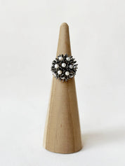 Sunshine Mini Pearl Ring Meteorite Black