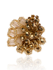 Gold Plated Golden Adjustable Ring