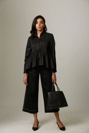 Formal U Gather Top With Katha Stitch Pants