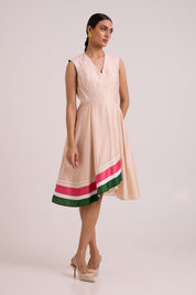Bambi Almond Striped Cruise Dress