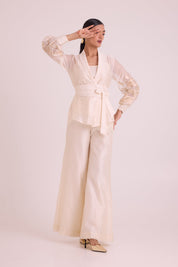 Reva Blazer Wrap Top & Wide Leg Pant