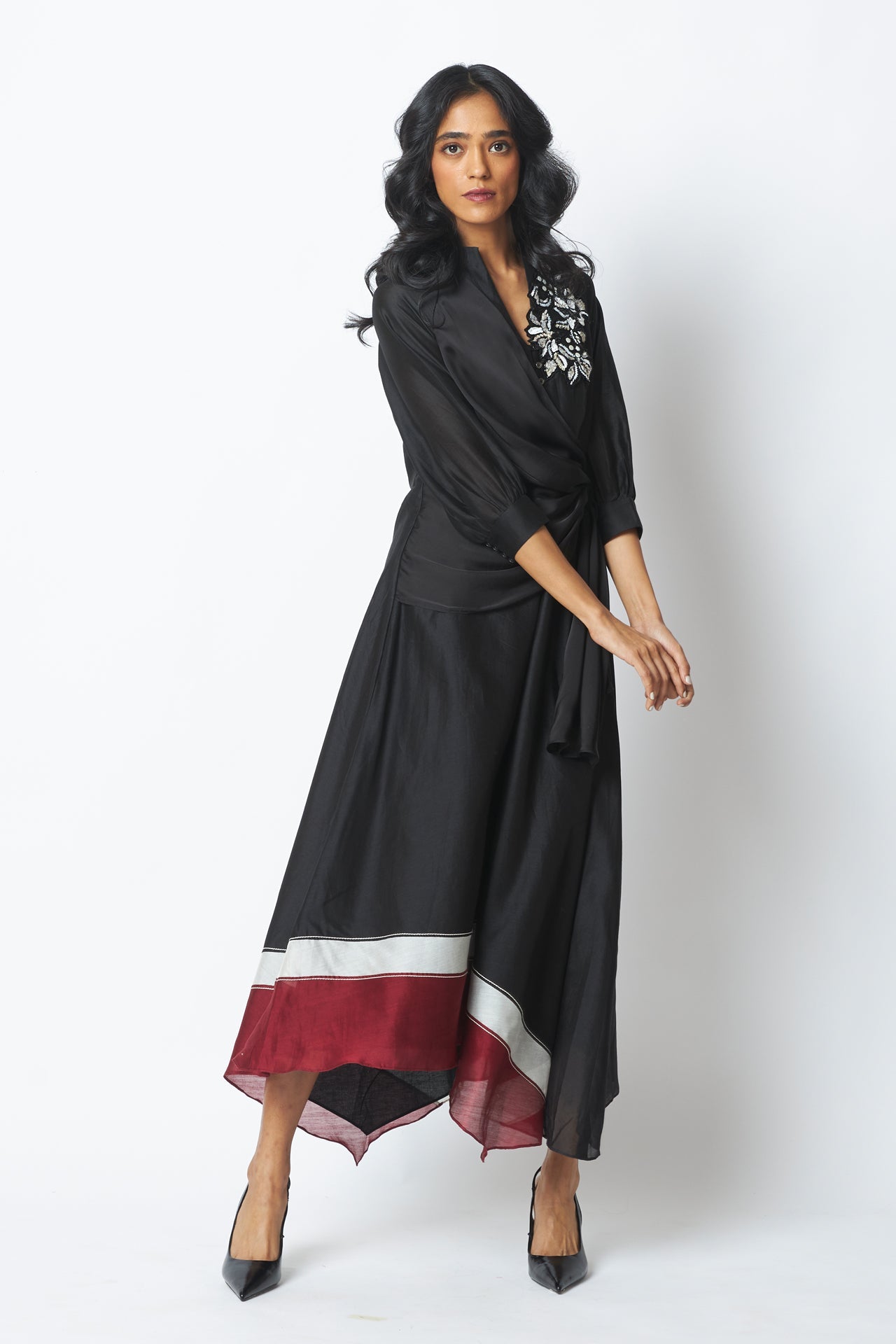 Louisa Moonlit Broach Midi Dress