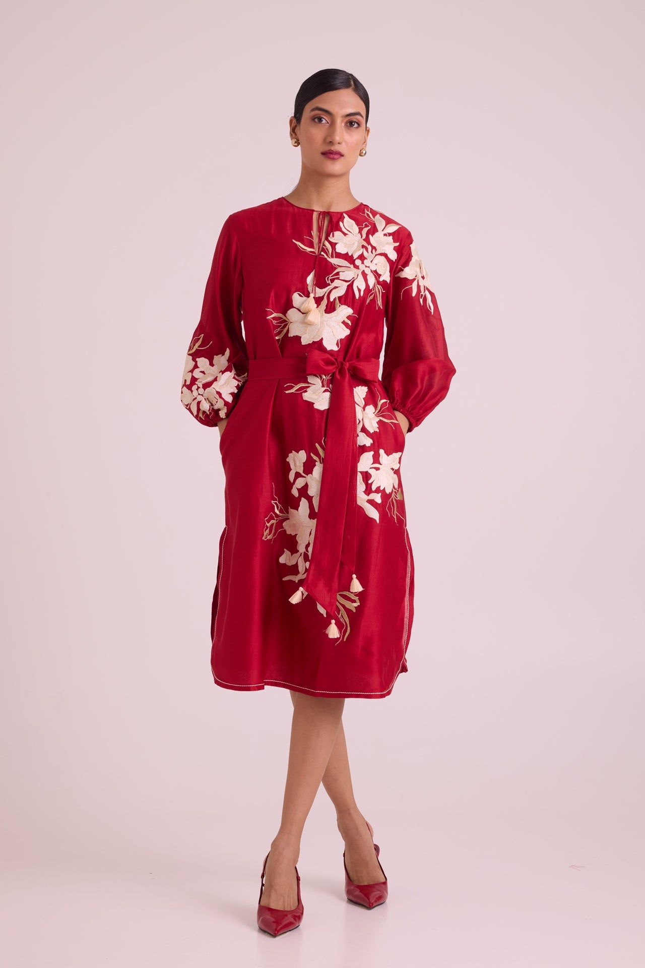Sarla Apple Hem Midi Dress
