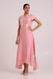 Lizzy Blush Pink Prism Long Dress