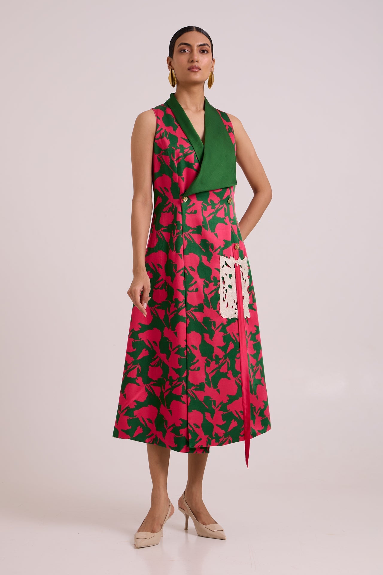 Taylor Overlap Long Blazer Dress