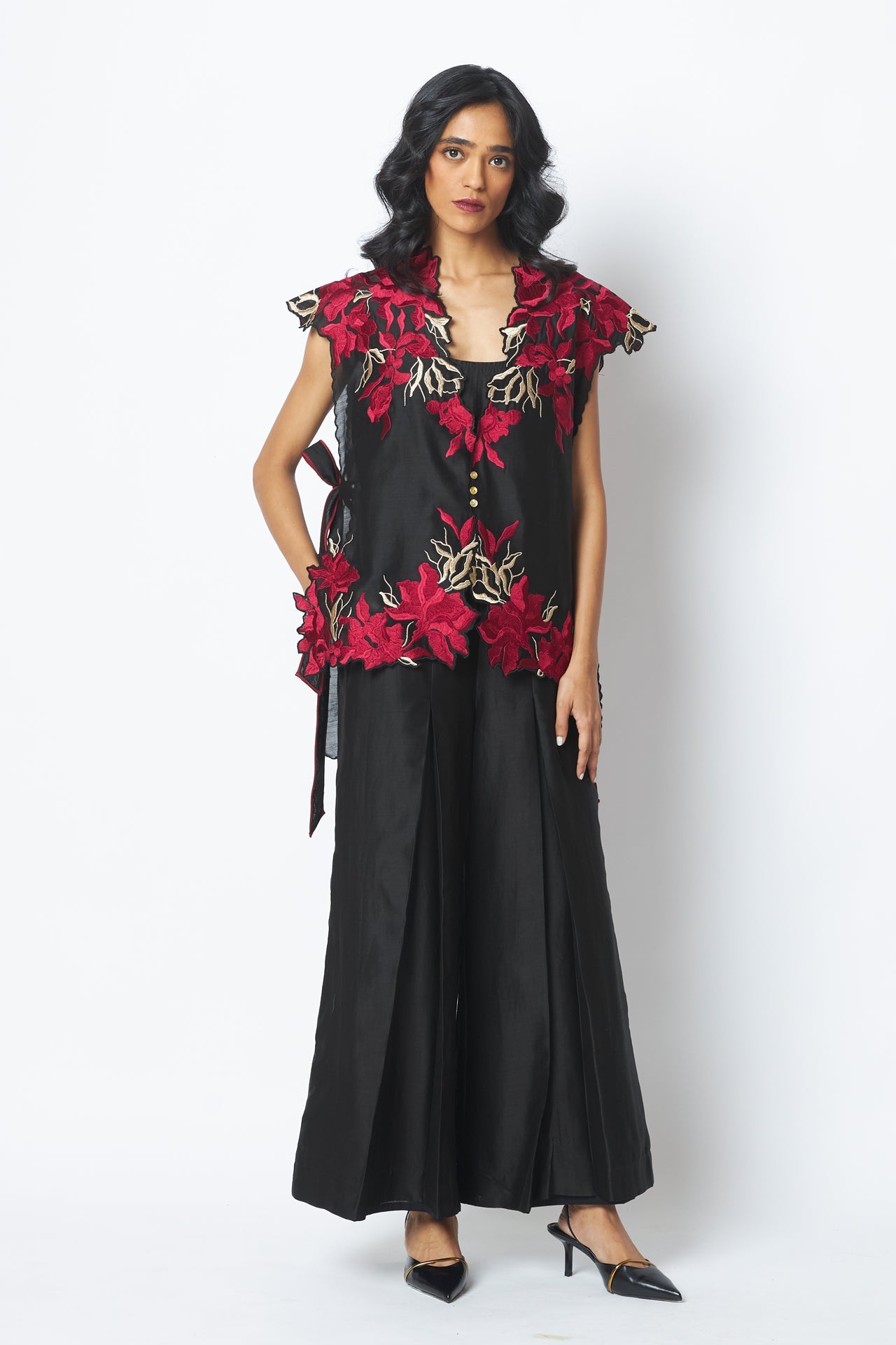 Pilar Floating Cape with Inner & Pants