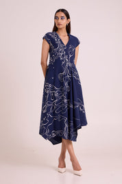 Indigo Perito Drift Midi Dress