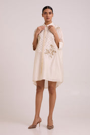 Mimi Ivory Framed Shirt Dress