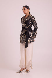 Farah Tendril Wrap Blazer & Cutwork Pants