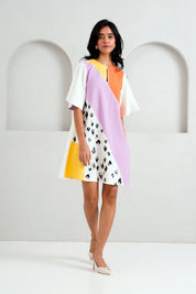 Multi Brooklyn Spotted Tiger Short Dress
