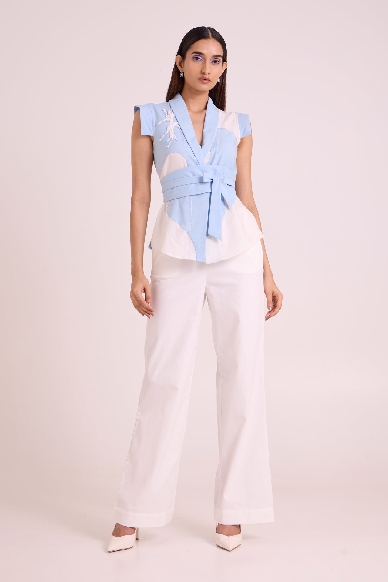 Murray Applique Wrap Top & Pant Set