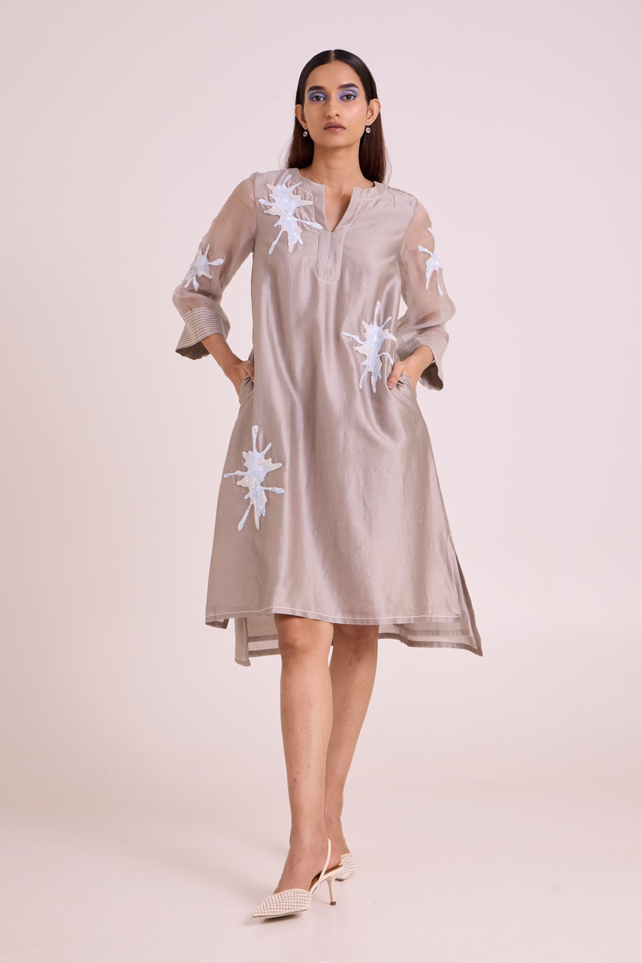 Gracie Graphite & Fern Tunic Dress
