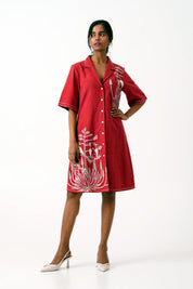 Madder Taiwo Embroidered Shirt Dress