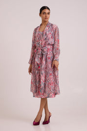 Joanne Tropical Buzz Trench Jacket Set