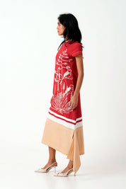 Madder Chase Midtown Midi Dress in Hand Embroidery
