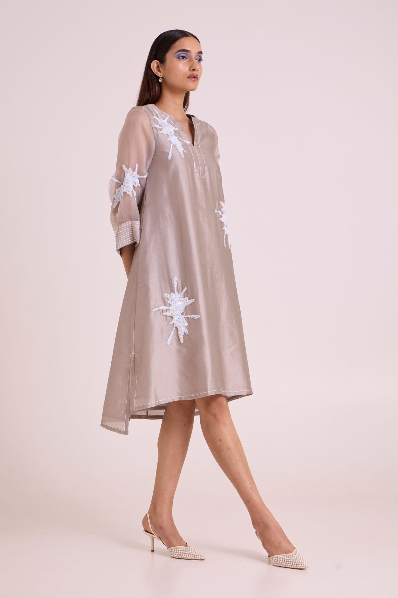 Gracie Graphite & Fern Tunic Dress