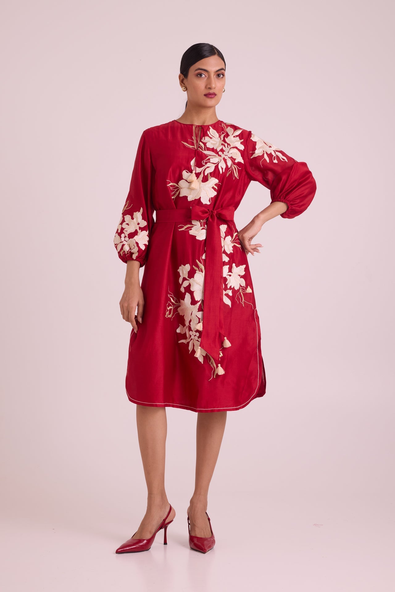 Sarla Apple Hem Midi Dress