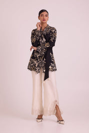 Farah Tendril Wrap Blazer & Cutwork Pants