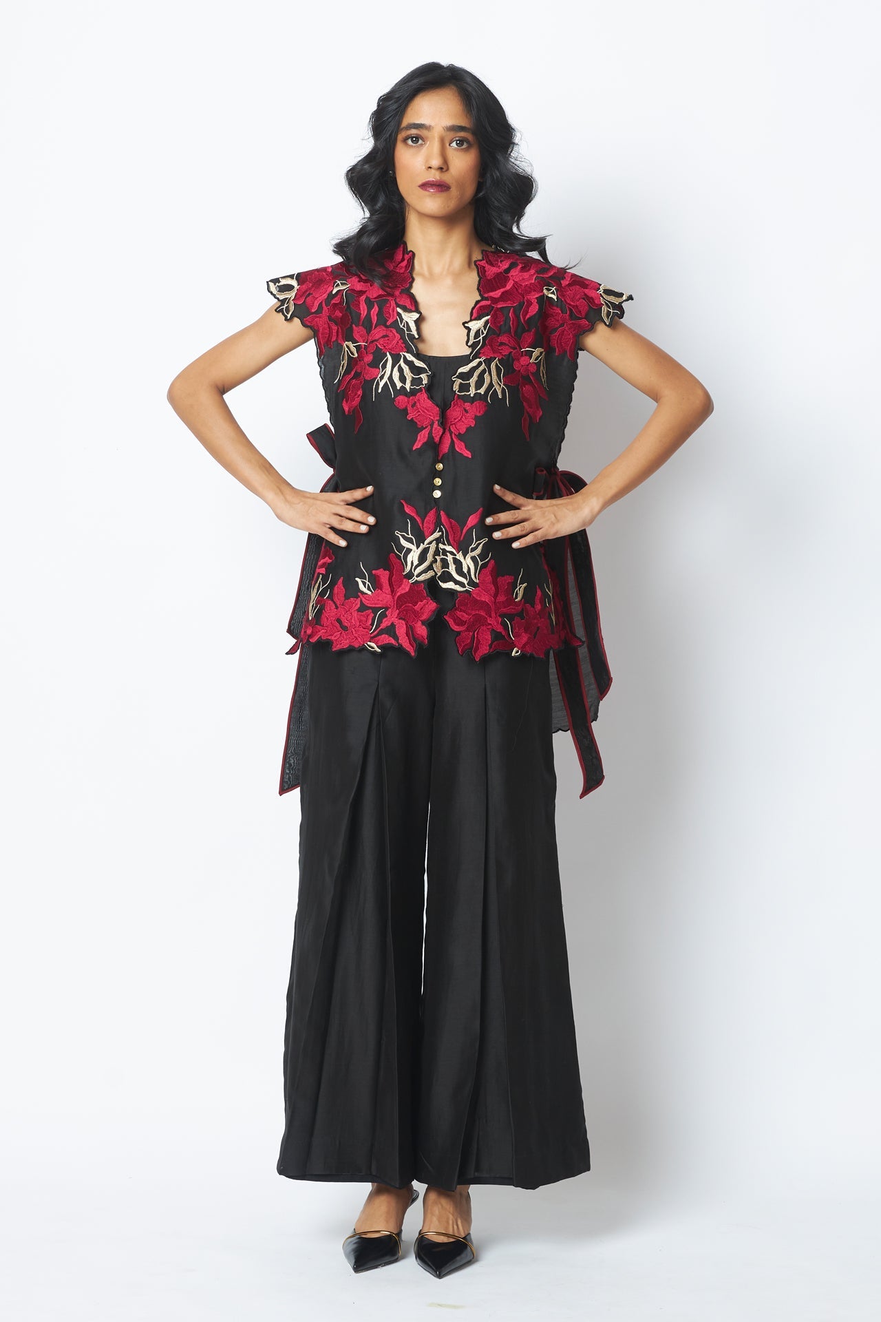 Pilar Floating Cape with Inner & Pants