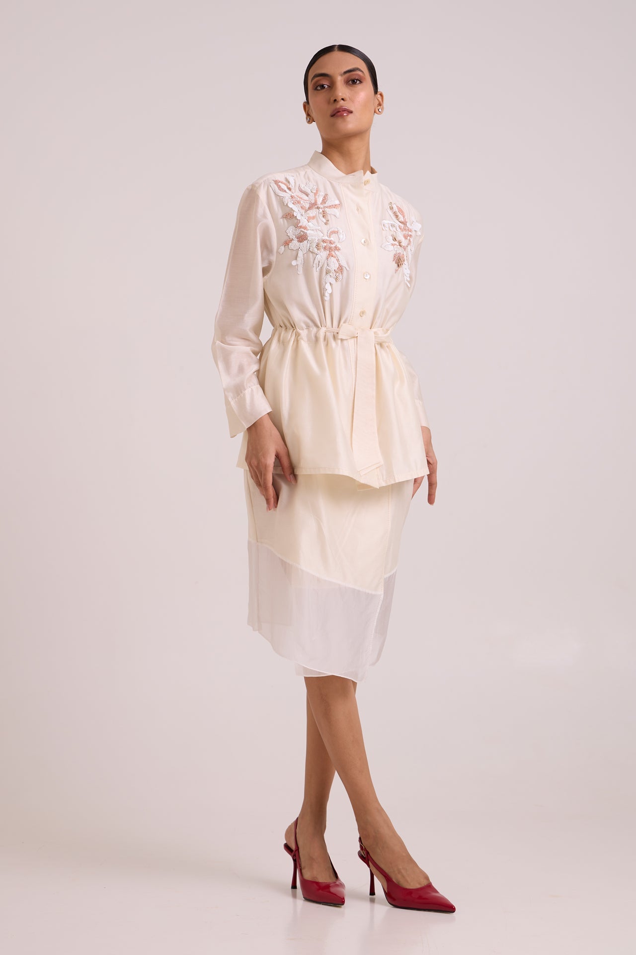 Orion Drawstring Top and Short Skirt
