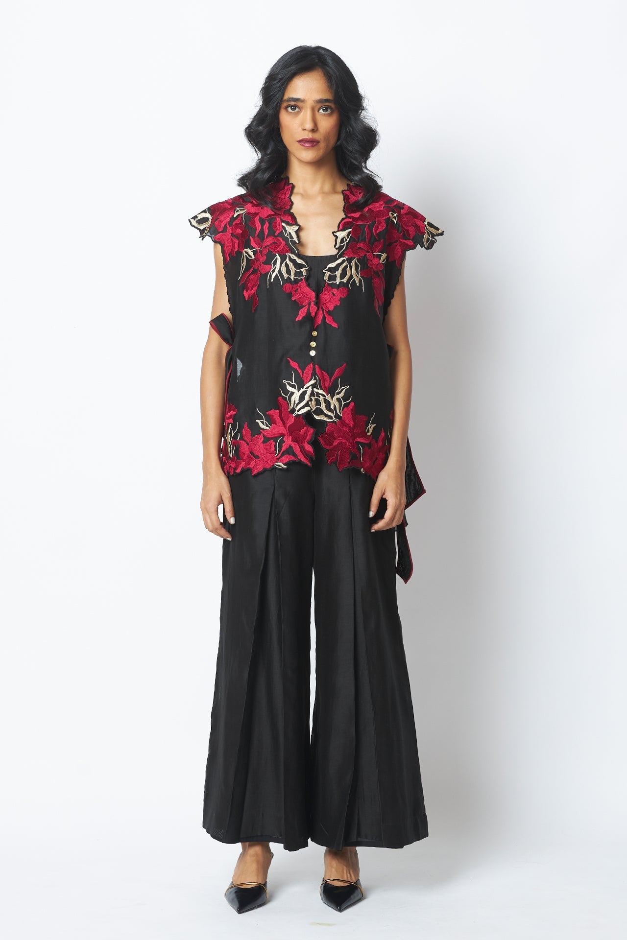 Pilar Floating Cape with Inner & Pants
