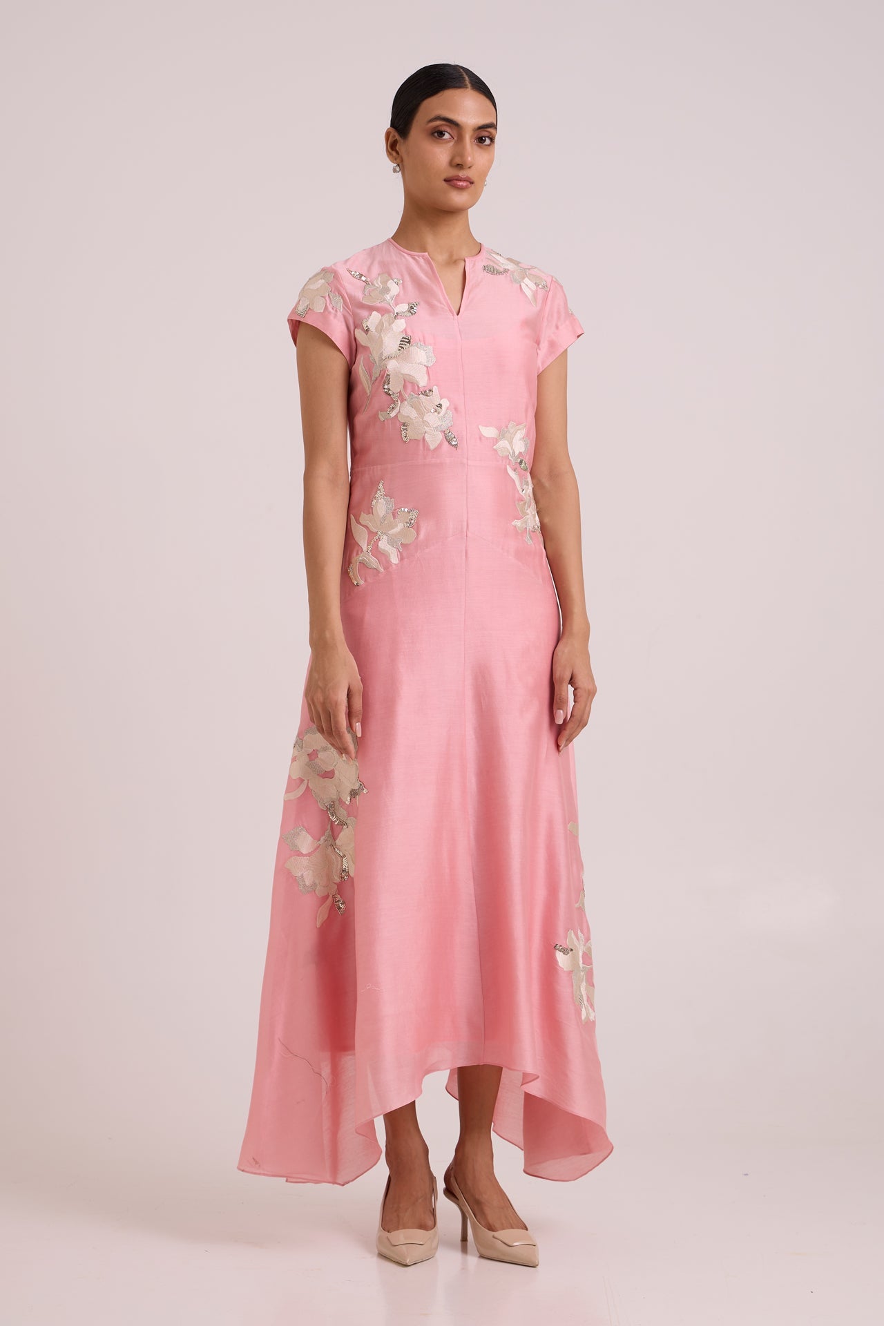 Lizzy Blush Pink Prism Long Dress