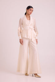 Reva Blazer Wrap Top & Wide Leg Pant