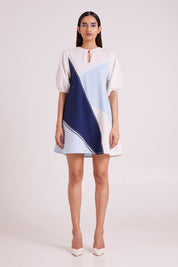 Juno Segmented Tide Short Dress
