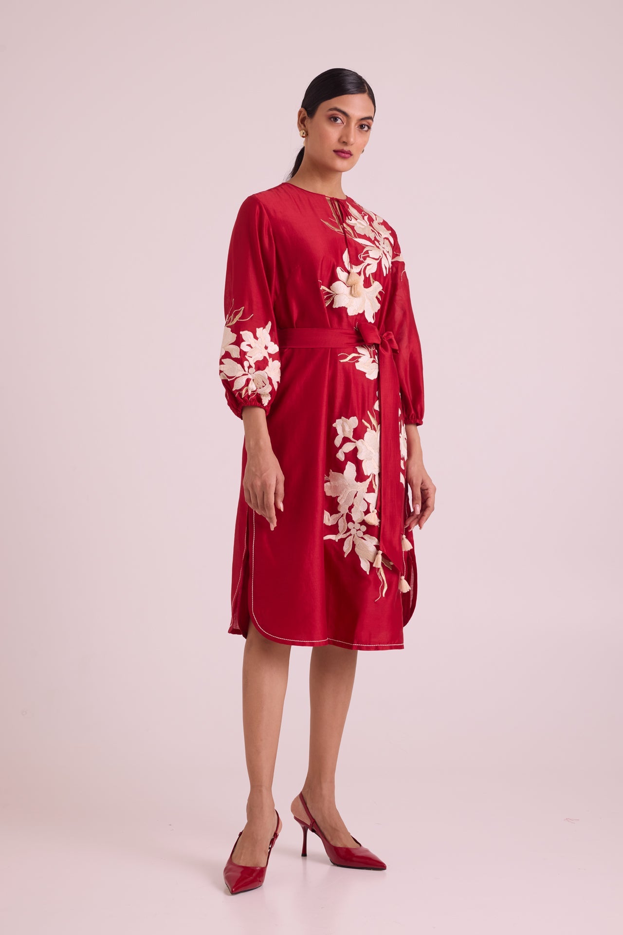 Sarla Apple Hem Midi Dress