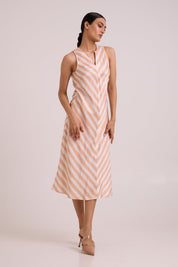 Neo Almond Burst Flap Trench & Slip Dress