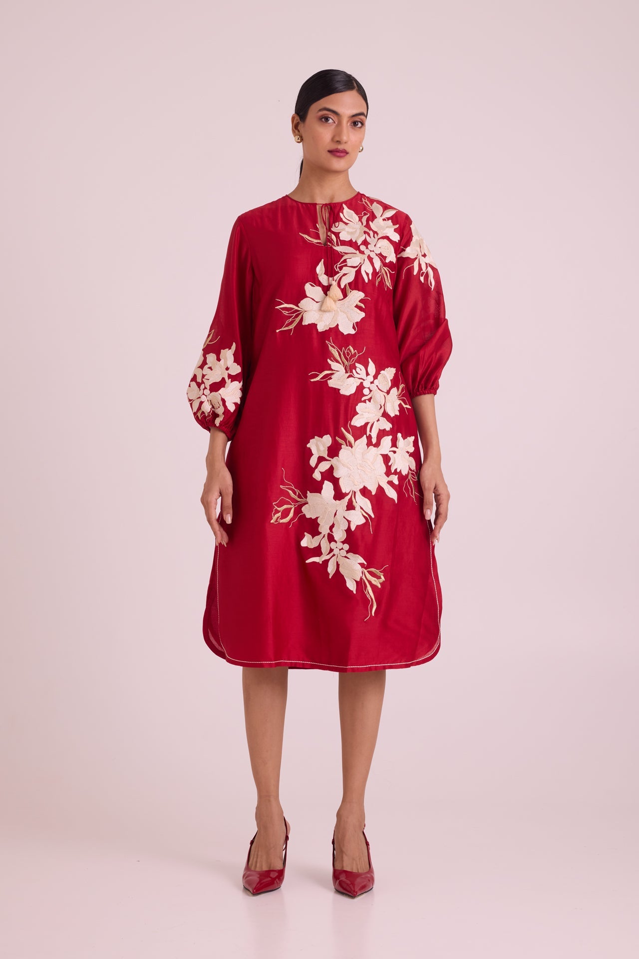 Sarla Apple Hem Midi Dress