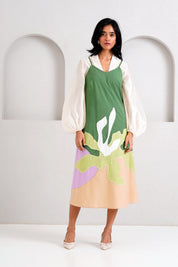 Pine Green Yana Blouson & Slip Dress