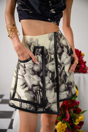 Noir & Ivory Skort Set