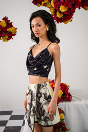 Noir & Ivory Skort Set