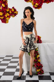 Noir & Ivory Skort Set