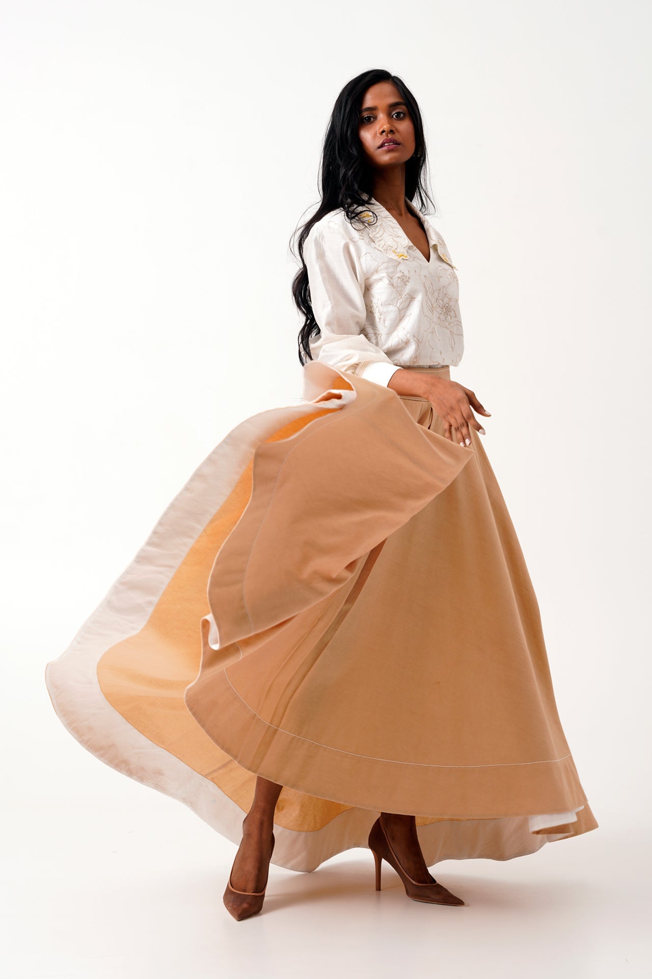 Latte Jena Swirl Skirt Set of 2