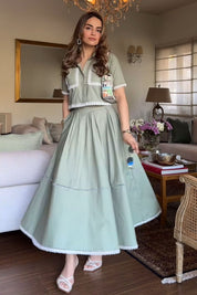 Mehak Bakshi in Lacey Co-ord Set